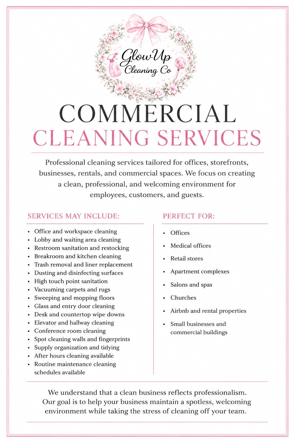 Commercial Cleaning Services