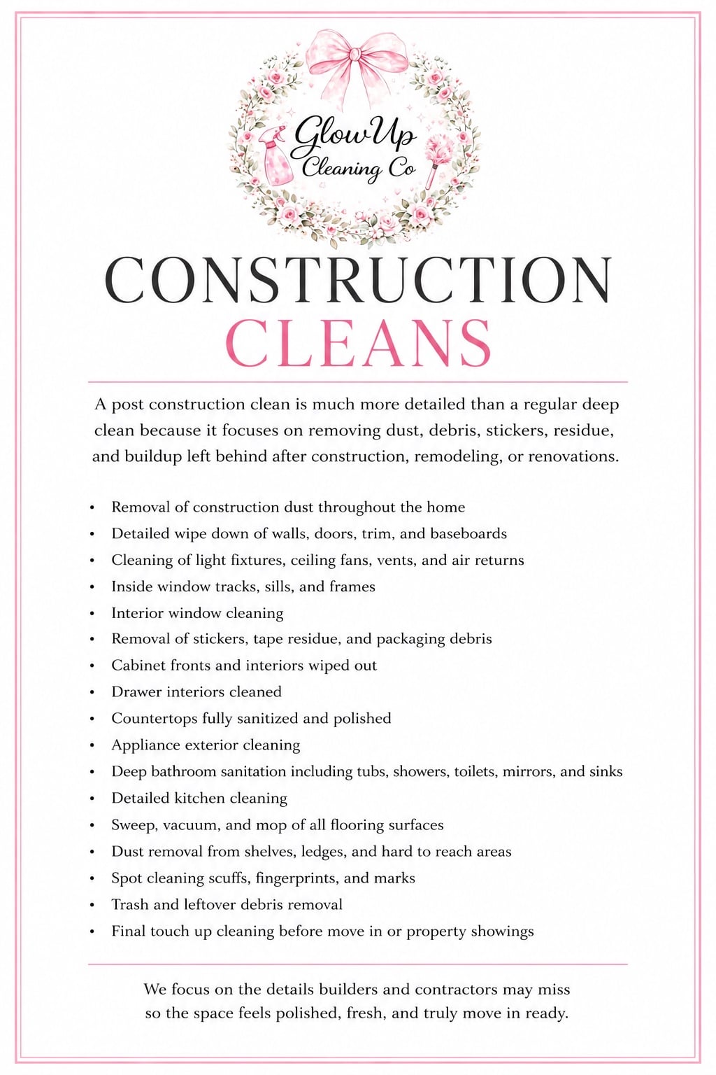 Construction Cleans