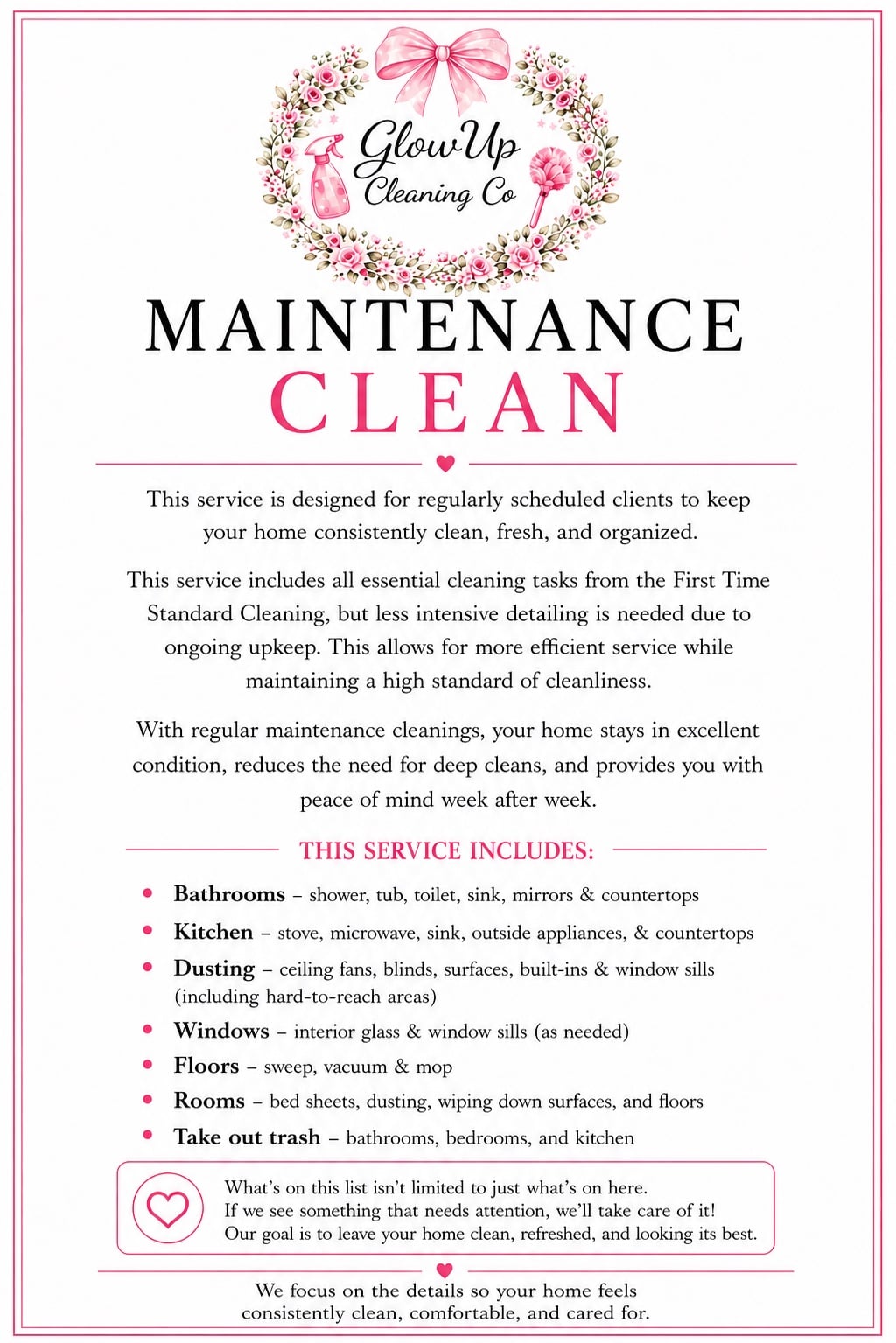Maintenance Clean