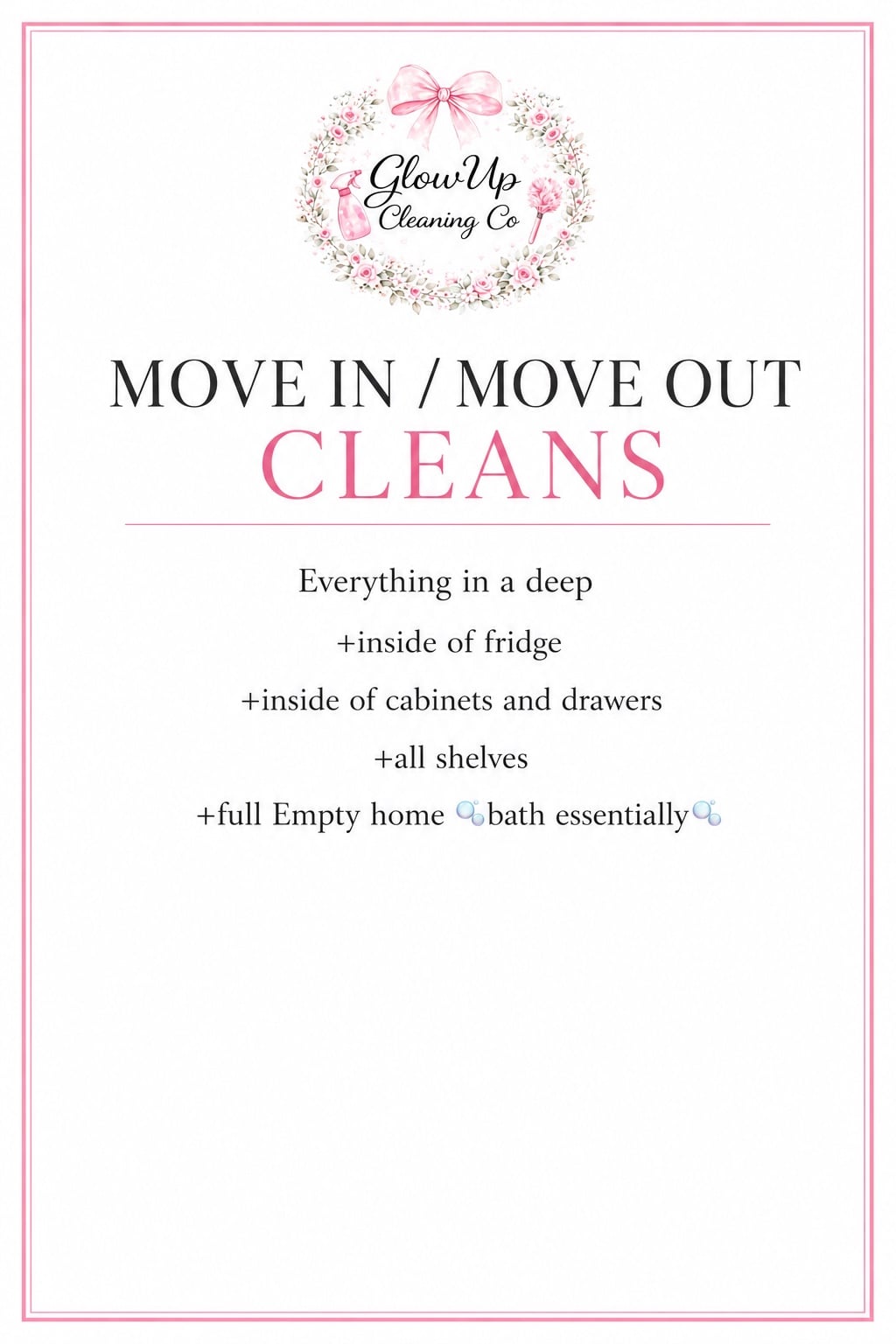 Move In / Move Out Cleans